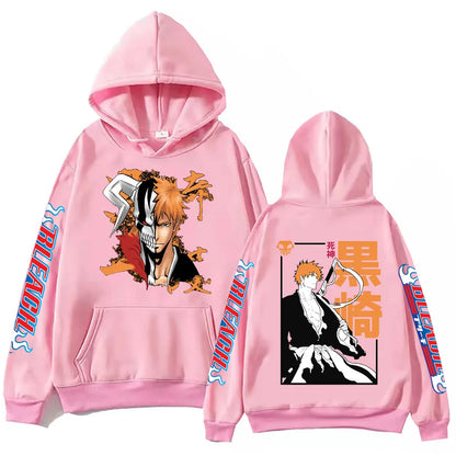 Bleach: Kurosaki Hoodie Harajuku Hip Hop Pullover Tops Fans Gift