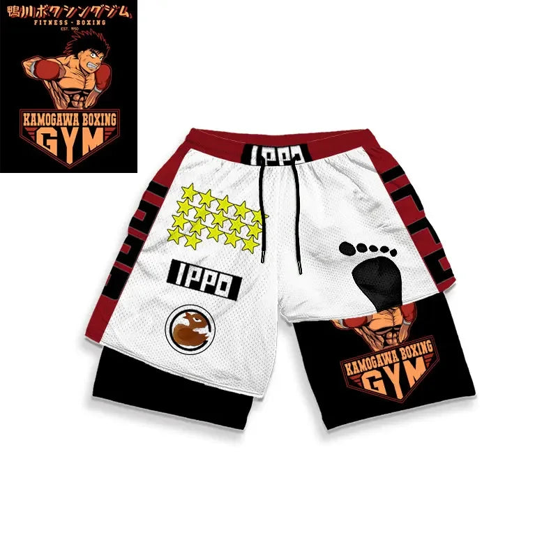 One Piece: Custom Gym Compression Shorts Running Workout GYM Summer Shorts