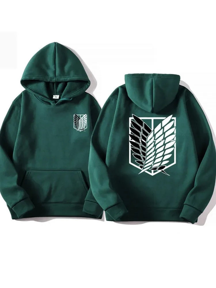 Attack on Titan: Men's Hoodies Anime Hoodies Men and Women Streetwear Pullover Harajuku Shingeki No Kyojin Hoodies Sweatshirt