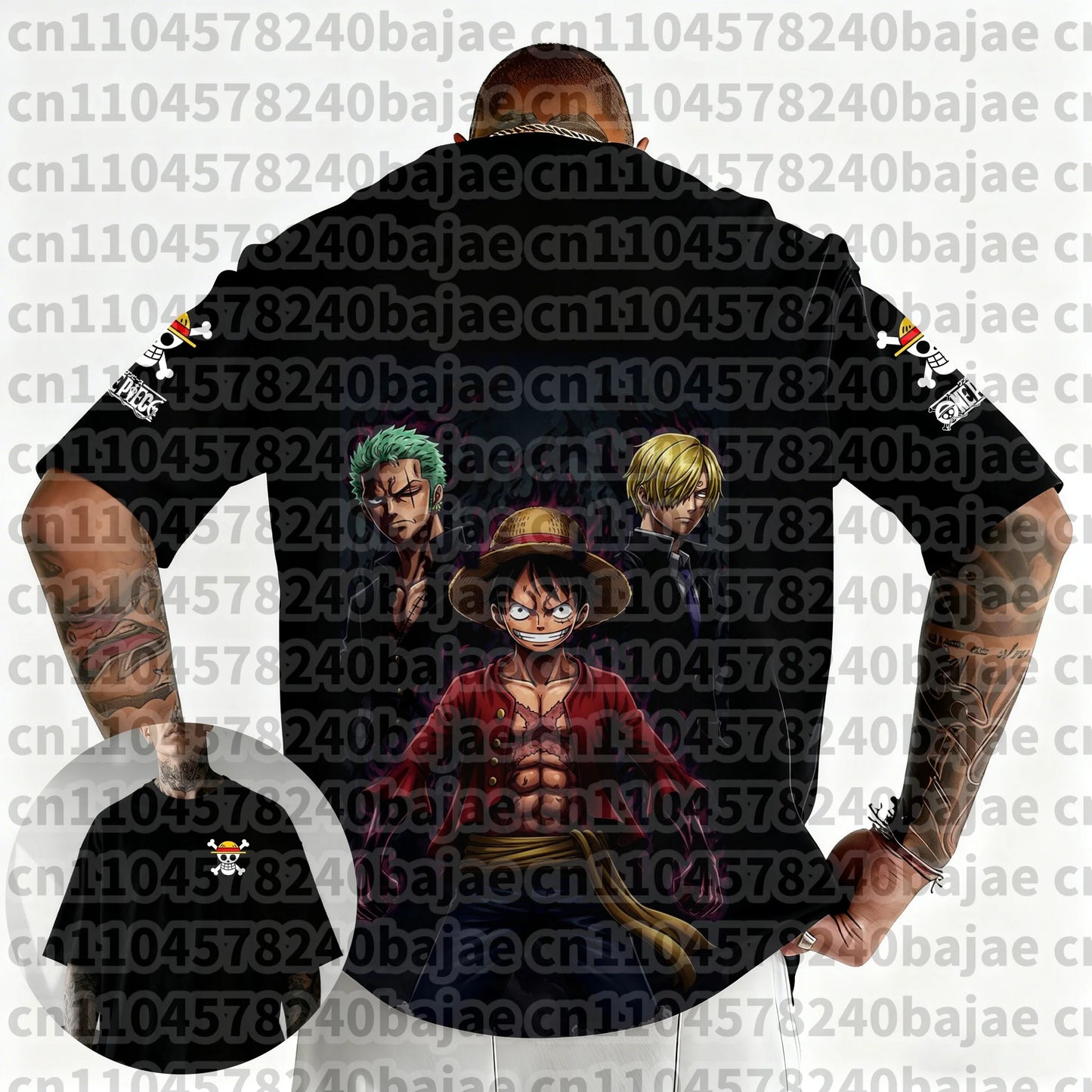 2026 One Piece Japanese Anime Printed Men's T-Shirt Roronoa Zoro Harajuku Short Sleeve Luffy T-shirt Clothing Y2k Top Tee Unisex