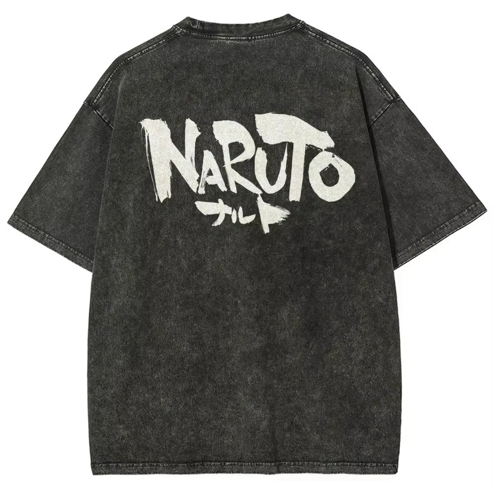 Naruto: Hinata Hyuga T Shirt Waifu Vintage Acid Wash Streetwear  Retro Anime Graphic Cotton Men Tees Top Clothing