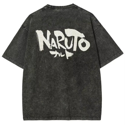 Naruto: Hinata Hyuga T Shirt Waifu Vintage Acid Wash Streetwear  Retro Anime Graphic Cotton Men Tees Top Clothing