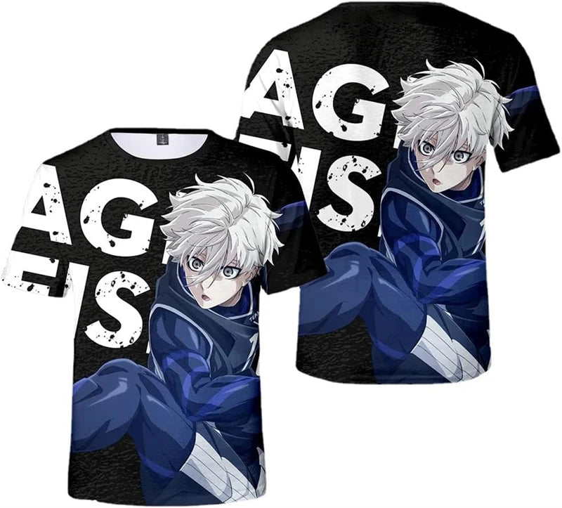 Blue Lock:  3D Printed T Shirt Fashion Harajuku Style Y2k Football T-shirt Oversized Short Sleeve Tops