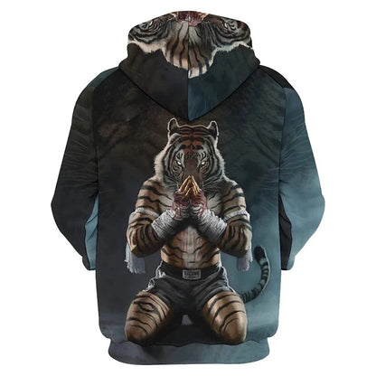 I.L.F.A.: New Pop 3D Muay Thai Boxer Baki style Printing Hoodies For Men Kids Fashion Sports Pullovers Fitness Gym Boxing Sweatshirts Harajuku Hoodie