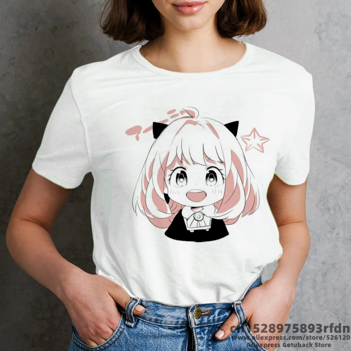 Spy x Family :90s Manga Clothes Yor Anya Forger Printed T-shirt