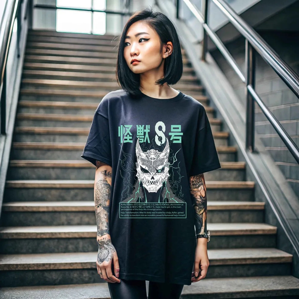 Kaiju No. 8 :T-shirt Mina Shiro kaij HoshinaGift Manga Best Anime Shirt allsize361