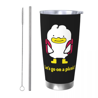 KPop Demon Hunters - Derpy  Insulated Tumbler with Lid Vacuum Thermal Mug Outdoor Travel Car Bottle Cup, 20oz