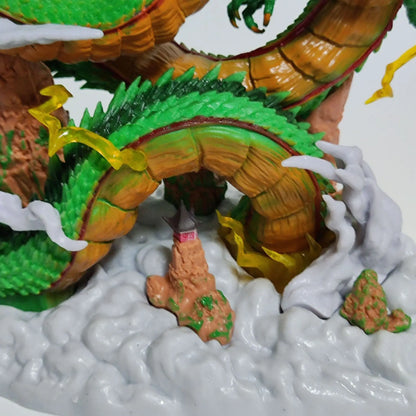 Dragon Ball: 24cm  Anime Figure Shenron Figure Goku And Shenron Figurine Model Pvc Statue Doll Collection Room Toy Gifts