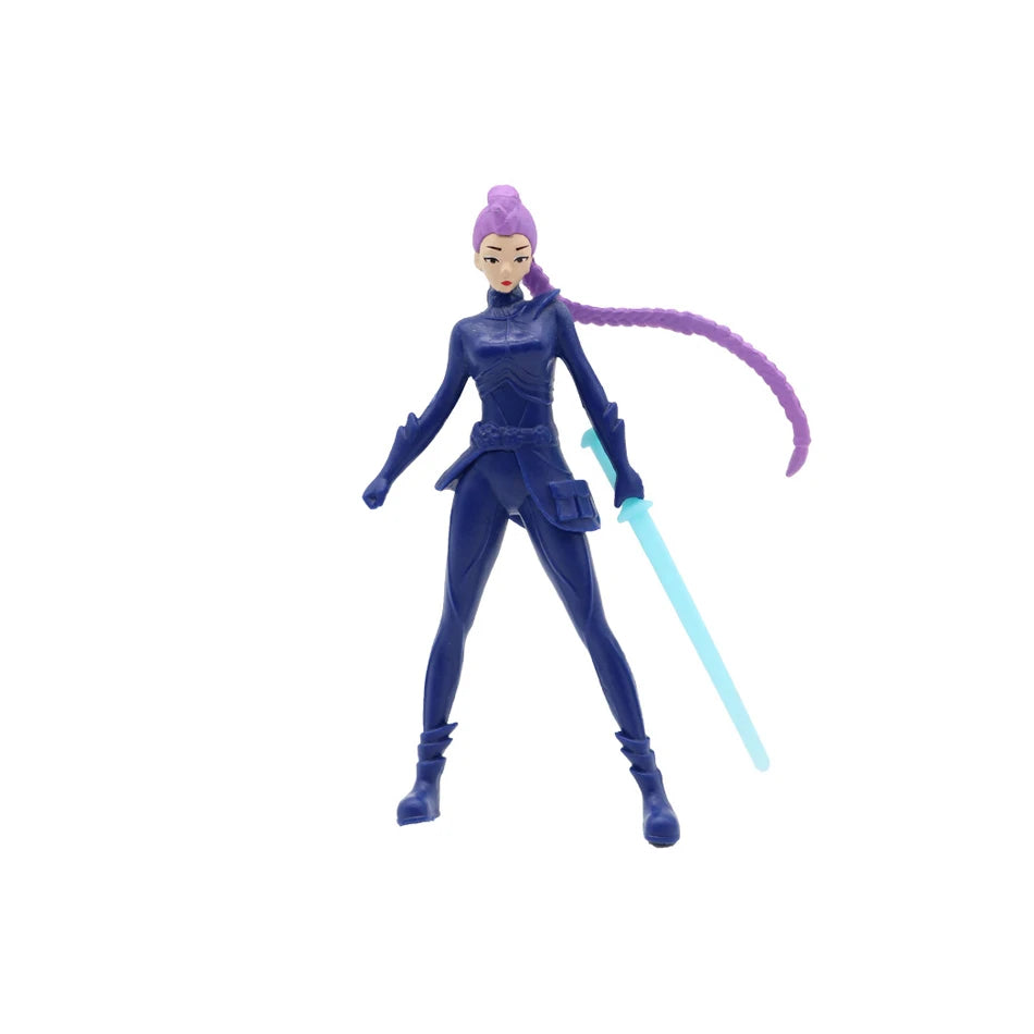 5pcs Anime Kpop Demon Hunters Derpys Tiger Ranimeumi Mira Zoey Sussy PVC Action Figure Toys  Anime Figurine Doll For Fans Gift