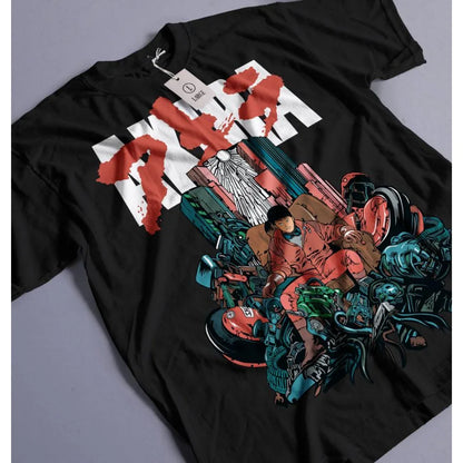 Akira: Manga T-shirt  Women Anime Neo Tokyo  Movie Science Fiction Shotaro Kaneda Y2K TOP Tshirt Washed Vintage T Shirts Male Top