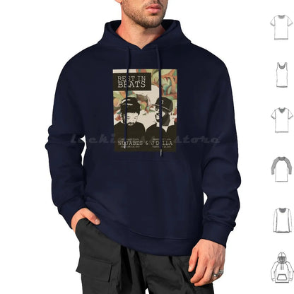 Samuari Champloo: Nujabes And J Dilla Hoodies Long Sleeve Nujabes Hip Hop Rap Japanese J Dilla Fat Jon Album Soundtrack Champloo Chill