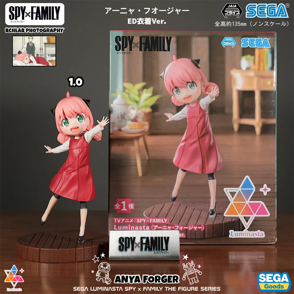 Spy x Family: Official SEGA Toy PM Series CODE White Movie Winter Outfit Statue Model Anya Yor Loid Forger Figure Anime Collectible