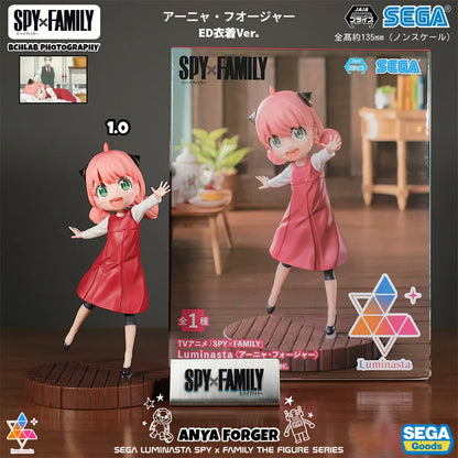 Spy x Family: Official SEGA Toy PM Series CODE White Movie Winter Outfit Statue Model Anya Yor Loid Forger Figure Anime Collectible