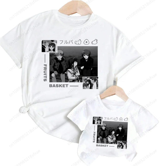 Fruits Basket: Kawaii Kyo Sohma Cartoon Fashion T T-shirt Kids Summer O-Neck Tops Tshirt