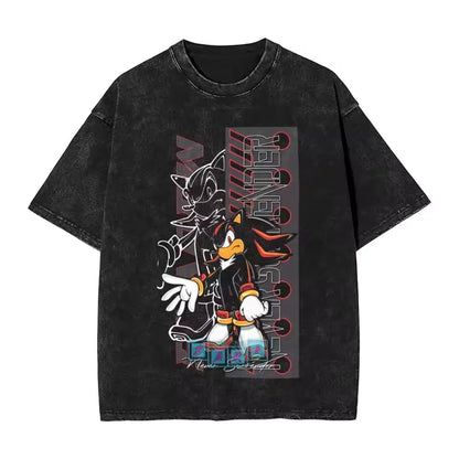 Sonic the Hedgehog: Shadow Cotton High Quality t shirt designer men t-shirts y2k streetwear manga unisex clothes