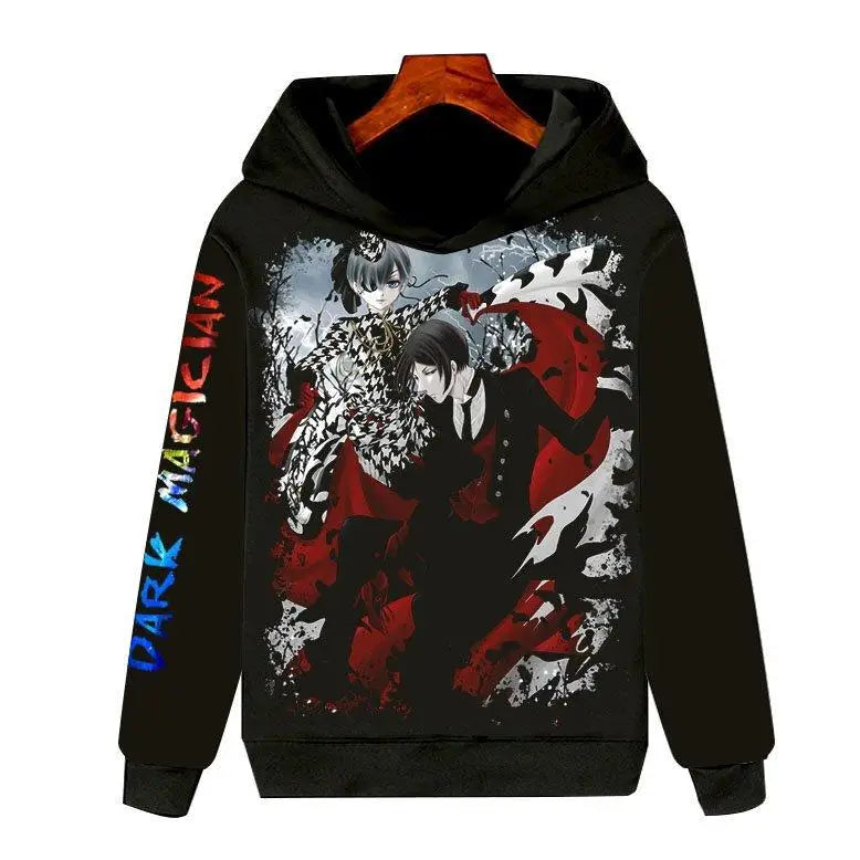 Black Butler: Long Sleeve Hoodie 3D Clothing Unisex Warmth Youth Fashion Sports Cartoon Anime Design Not Deformable
