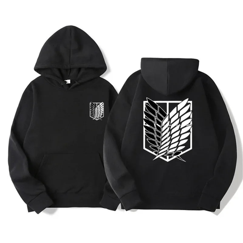 Attack on Titan: Men's Hoodies Anime Hoodies Men and Women Streetwear Pullover Harajuku Shingeki No Kyojin Hoodies Sweatshirt