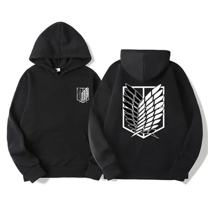 Attack on Titan: Men's Hoodies Anime Hoodies Men and Women Streetwear Pullover Harajuku Shingeki No Kyojin Hoodies Sweatshirt