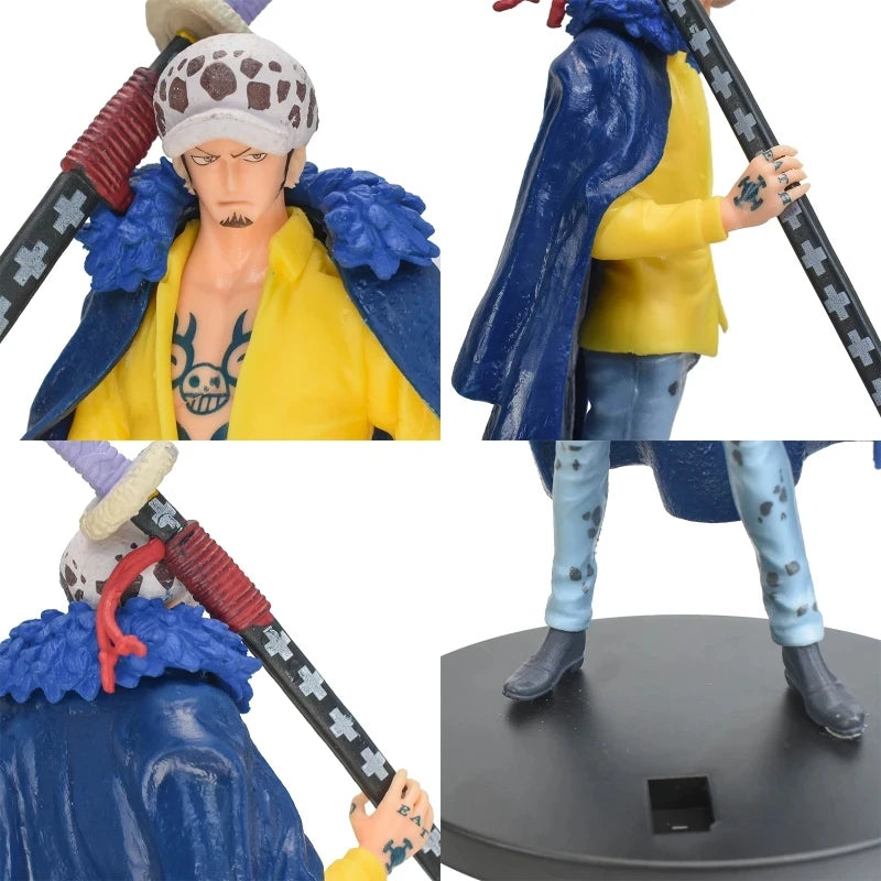 One PieceHot 18cm/7.1nch Anime Figure DXF Wano Country Trafalgar Law PVC Collection Model Dolls Toy For Gift 18cm: