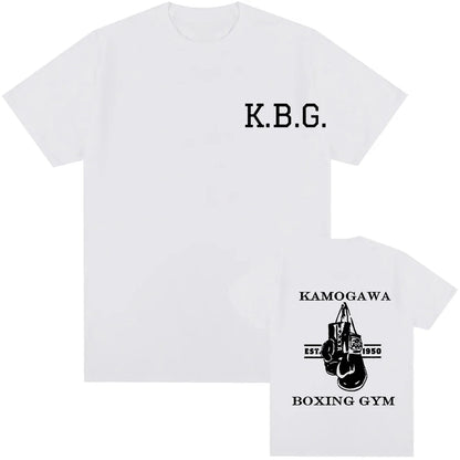 Hajime No Ippo: Kamogawa Boxing Gym T Shirt Makunouchi Takamura Celin KGB Print T Shirt Casual Plus Size T Shirt Women