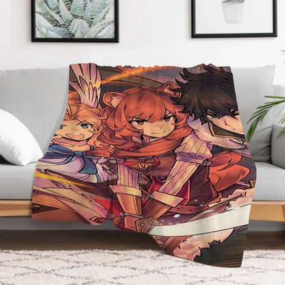 The Rising of the Shield: Hero Warm Bed Fleece Custom Nap Home Fluffy Soft Blankets King Size Microfiber Bedding