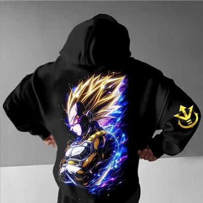 Dragon Ball: Vegeta Printed Hoodie Sweatshirt Men's and Women's Hoodie Men's Tops Sports Hoodie Harajuku Y2K Hoodie