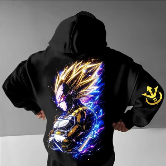 Dragon Ball: Vegeta Printed Hoodie Sweatshirt Men's and Women's Hoodie Men's Tops Sports Hoodie Harajuku Y2K Hoodie