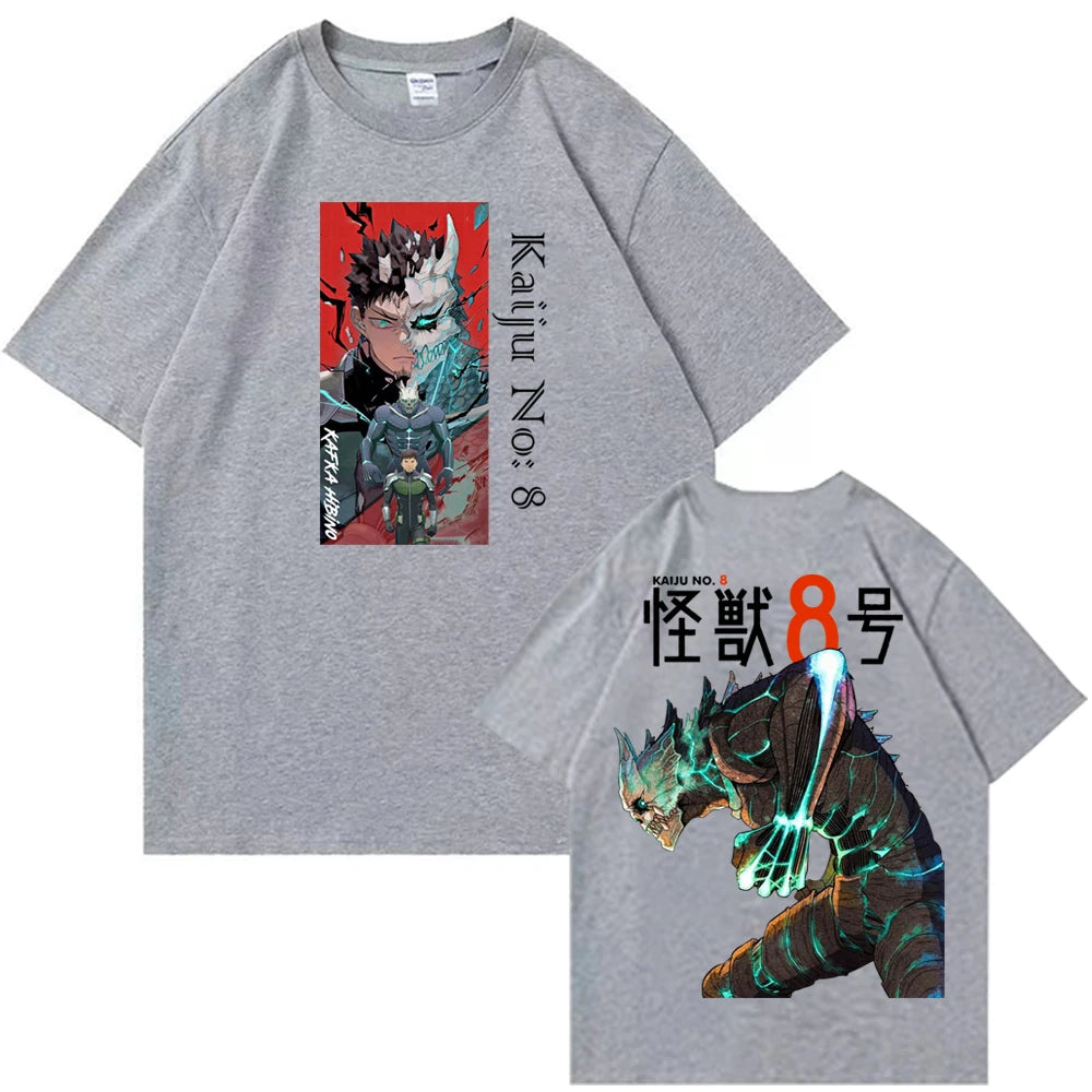 Kaiju No. 8: Kafka Sipino Printed T-shirt Fashion Street Trend Outdoor Sports Breathable Loose Comfortable Soft