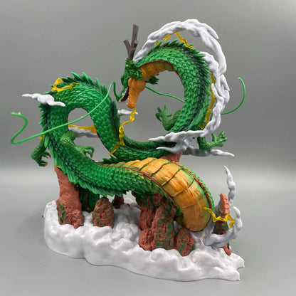 Dragon Ball: 24cm  Anime Figure Shenron Figure Goku And Shenron Figurine Model Pvc Statue Doll Collection Room Toy Gifts