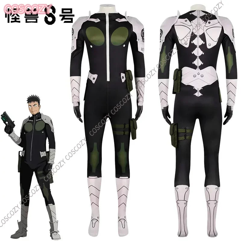 Kaiju No. 8 Kafka Hibino Mina Ashiro Cosplay Costume Wig Jumpsuit Uniform Bag Gloves Monster Sweeper Birthday Suit Props