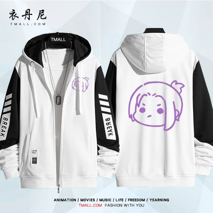 Blue Lock: Isagi Yoichi Nagi Seishiro Cosplay Costum Long Sleeve Print Jacket Zipper Hoodie Women Men FashionHooded Costumes Couple Jacket