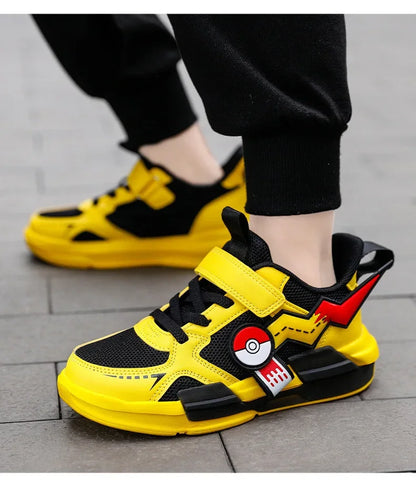 Pokemon: Pikachu  Children Cartoon Sports Shoes Fashion Anime Boy Girl Sneakers Student Casual Running Shoe Breathable Lightweight