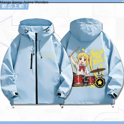 Bocchi The Rock: Yamada Ryo Cosplay Coat Tops Jacket Zipper Fan Figures Halloween Gift Gifts Xmas Role Play Anime