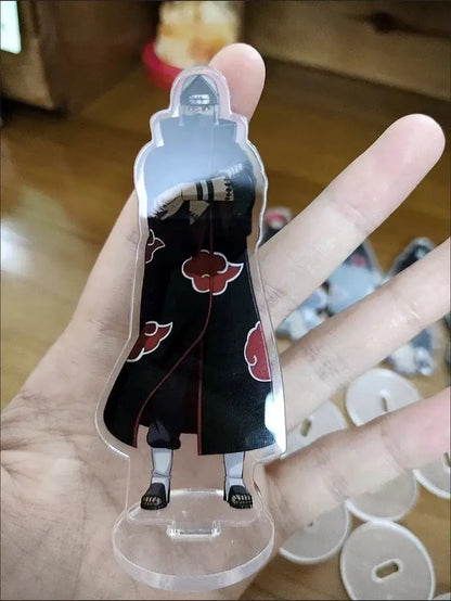 Naruto: 8CM 12pcs  Figure Akatsuki Acrylic Stand Mini Uchiha Itachi Statue Nagato Action Figure Deidara Doll Desk Ornaments Toys