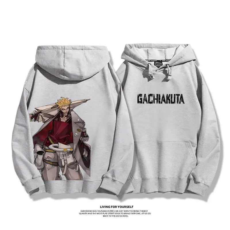 Gachiakuta:  Rudo Enjin Hoodies Men Women Fleece Warm Oversized Hooded Sweatshirt Pullover Casual Loose Street Female Male Clothes