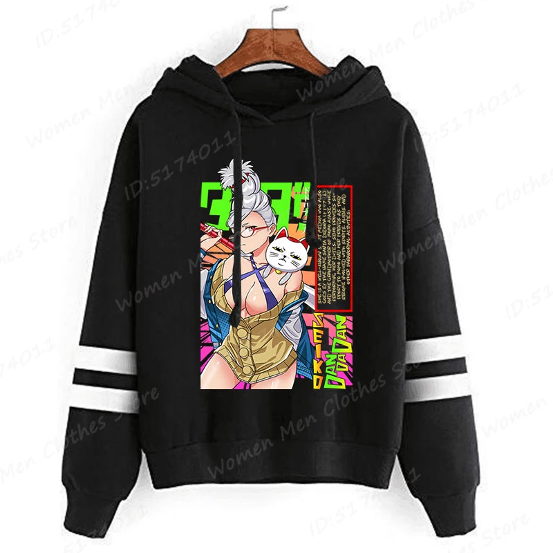 Dandadan: Okarun Hoodies Women Hooded Hoodie Funny Anime Print Sweatshirt Dandadan Graphic Casual Streetwear Hooded Pullovers