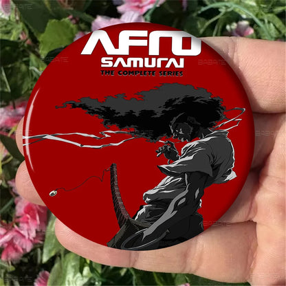 Afro Samurai: Brooches Cute Cartoon  Badge Jacket Jeans Lapel Pin Gift Accessorie