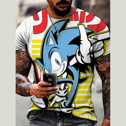 Sonics The Hedgehog-s 3D Print T-Shirt Top Shirts