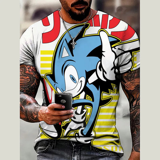 Sonics The Hedgehog-s 3D Print T-Shirt Top Shirts
