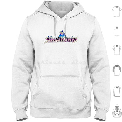 Silverhawks: Logo Hoodies Long Sleeve Thundercats 80s Retro He Man Cartoon Thundercat Vintage Cartoons Silverhawks