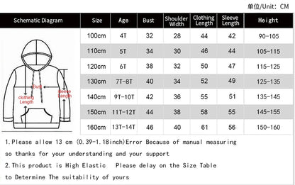 Dragon Ball Z: (KIDS) Hoodie Boys and Girls 3D Printing Sweatshirt Fashion Loose Long Sleeve Spring Autumn Goku Veget Pullover