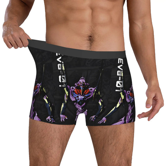 Evangelion: Underwear Mecha Style Doomsday Animation Boxer Briefs Stretch Shorts Panties Underpants