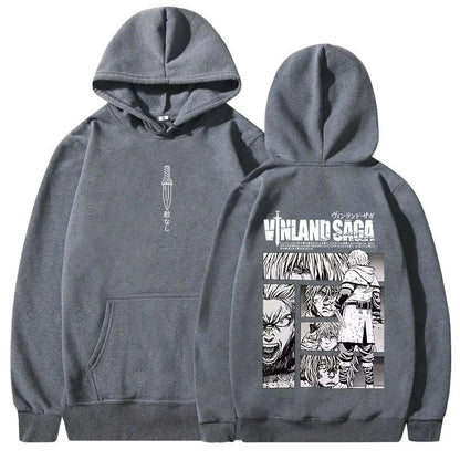 Vinland Saga: Hoodies Manga Thorfinn Karlsefni Graphic Men's Women Clothing Hooded Sweatshirts Harajuku Oversized Pullovers