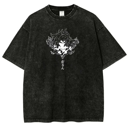 Hell's Paradise: Gabimaru  Vintage Anime T-Shirt Mens Casual Shirt Men's 2026 Summer Fashion Oversize Street Harajuku Y2K Clothing