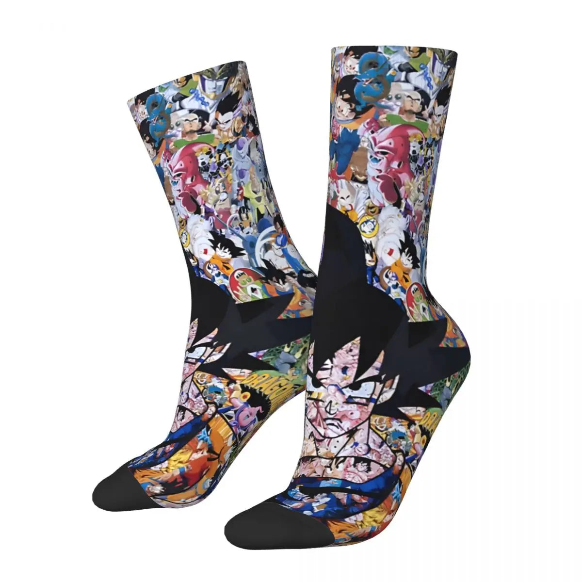 Dragon Ball: Collage Goku Socks Printed Men's Stockings Polyester