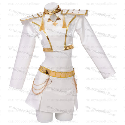 K-Pop Mira Rumi Zoey Cosplay Anime Demon Hunters Cosplay Costume Woman Black/White Gold Party Stage Play Uniform Girl Suit