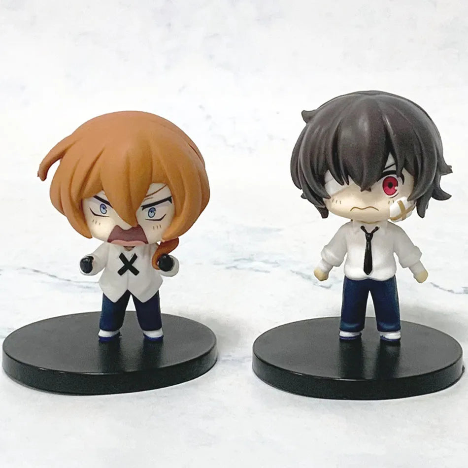 Bungo Stray Dogs:  7-22cm Dazai Osamu Noodles Press Figure Japanese Cartoon Figurines Collection Cute Toys