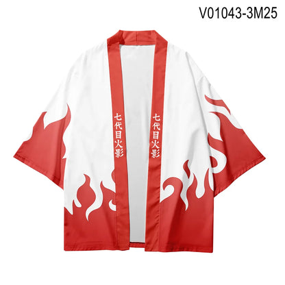 Demon Slayer - Naruto:  Japanese Cosplay Samurai Beach Cardigans 1