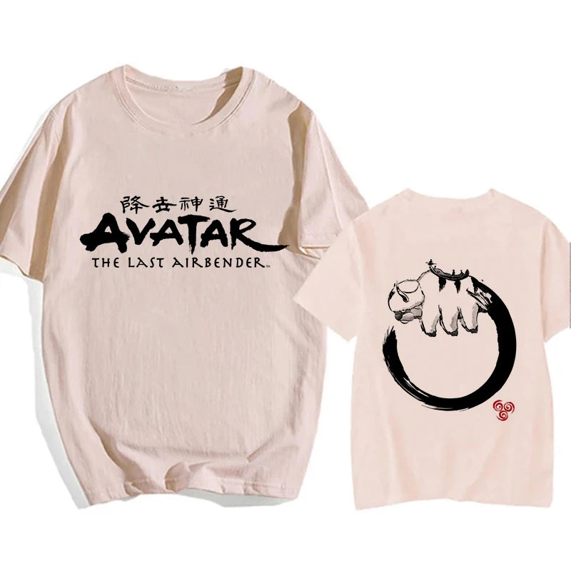 Avatar The Last Airbender: Y2k Shirt Streetwear Appa Yip Casual Tshirt Hip Hop Harajuku Tees Tops Fashion Mange T-shirt Clothes
