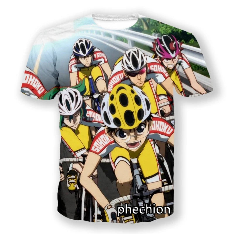 Yowamushi Pedal : Break 3D Print Short Sleeve Casual T-Shirt Sport